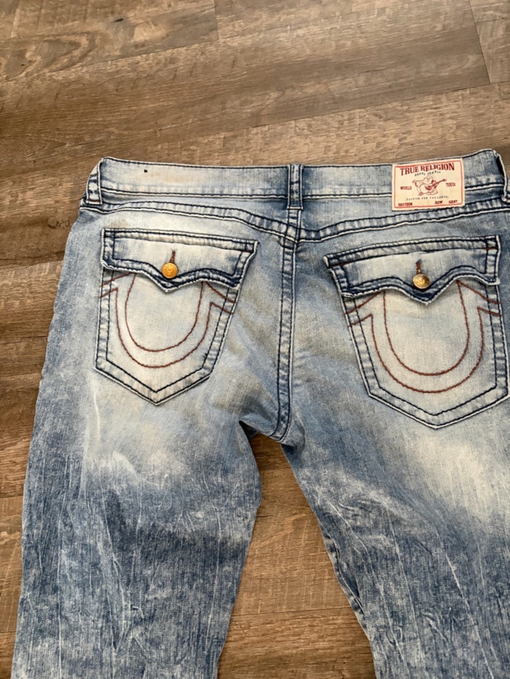 True Religion Acid Wash Men’s Jeans 40 - Picture 3 of 5